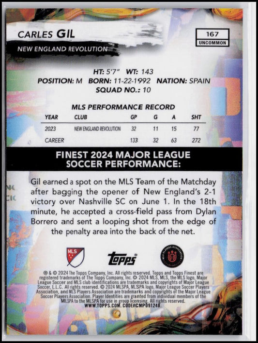 2024 Finest MLS #167 Carles Gil