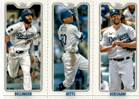 2022 Topps Opening Day - Triple Play Bellinger / Betts / Kershaw Los Angeles