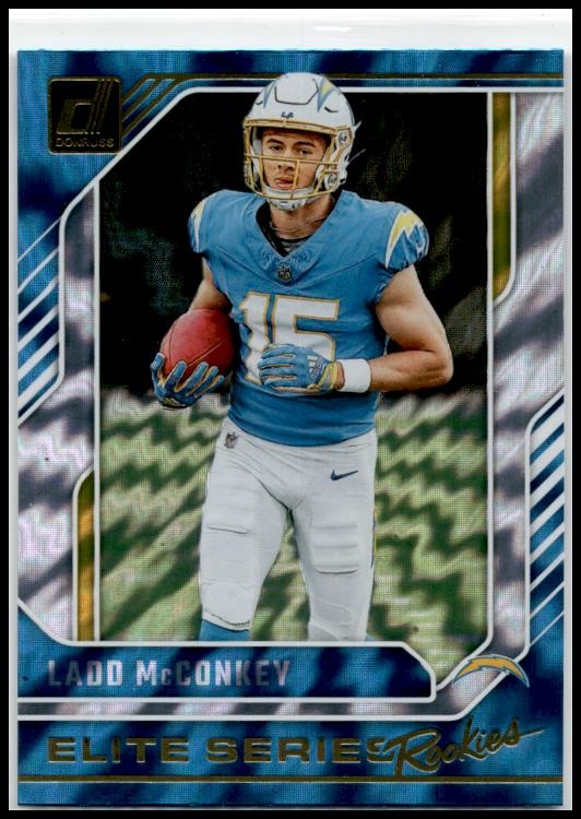 2024 Donruss The Elite Series Rookies #3 Ladd McConkey Los Angeles Chargers