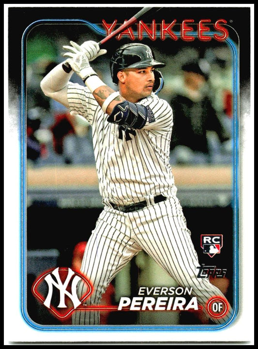 2024 Topps Rainbow Foil #461 Everson Pereira Rookie New York Yankees