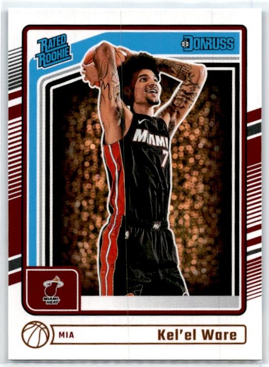 2024-25 Donruss #221 Kel'el Ware Rookie Miami Heat