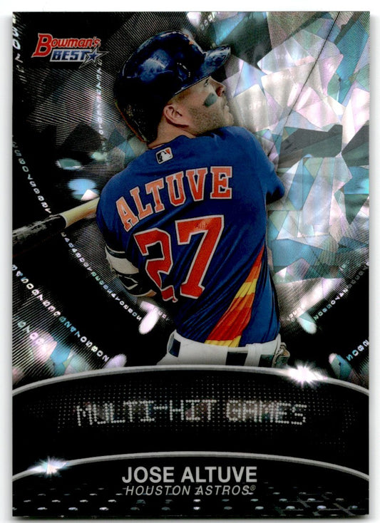 2016 Bowman's Best Stat Lines Jose Altuve Houston Astros #SL-JAL