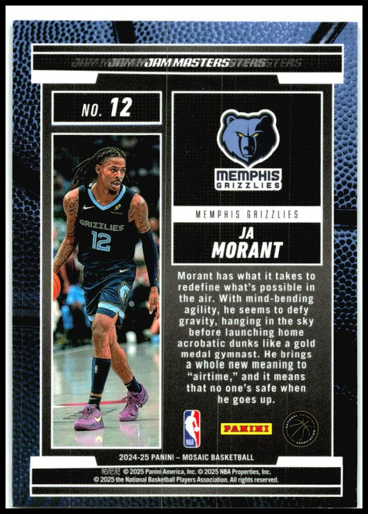 2024-25 Panini Mosaic Jam Masters #12 Ja Morant