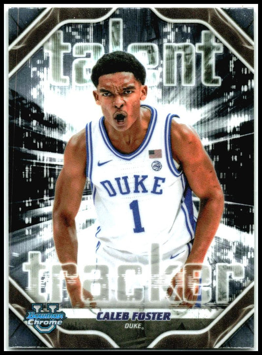 2025-26 Bowman Chrome talent tracker #TT-16 Caleb Foster Duke