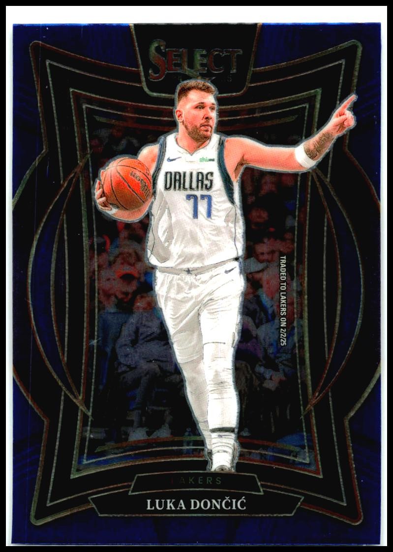 2024-25 Panini Select Blue #56 Luka Doncic Los Angeles Lakers
