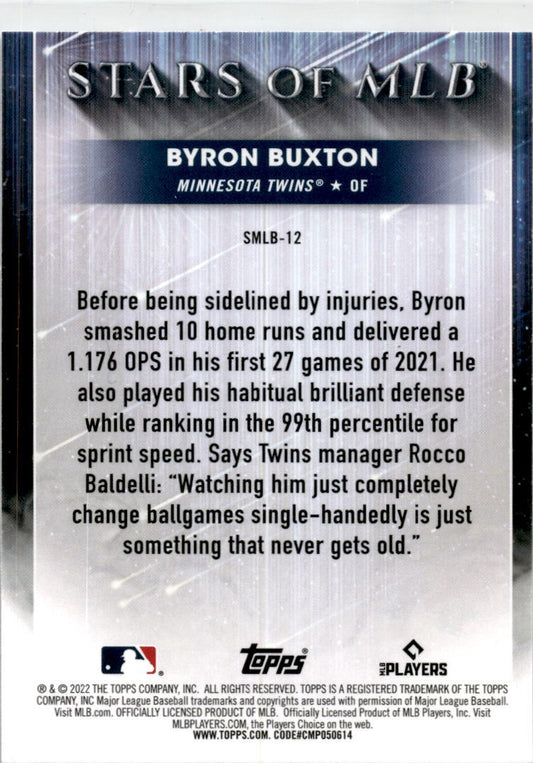 2022 Topps Stars of MLB #SMLB-12 Byron Buxton Minnesota Twins