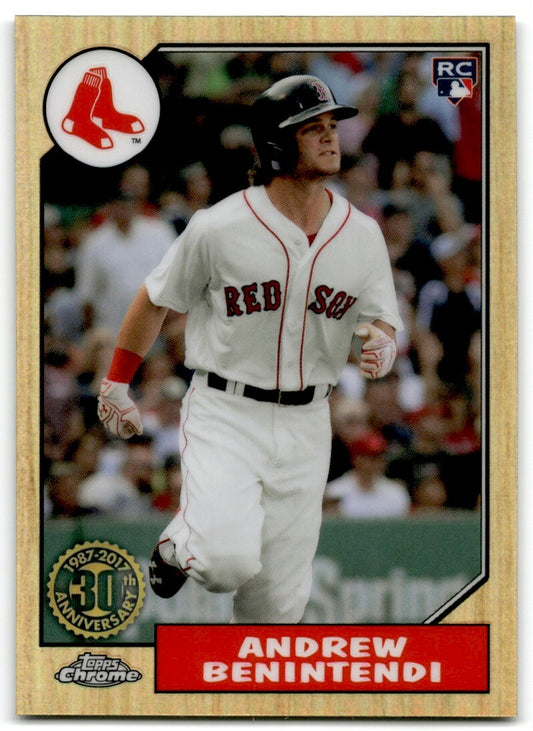 2017 Topps Chrome 1987 Baseball Andrew Benintendi Boston Red Sox #87T-25