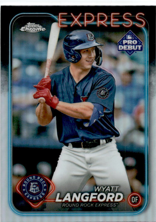 2024 Topps Pro Debut Chrome #PDC-95 Wyatt Langford Round Rock Express