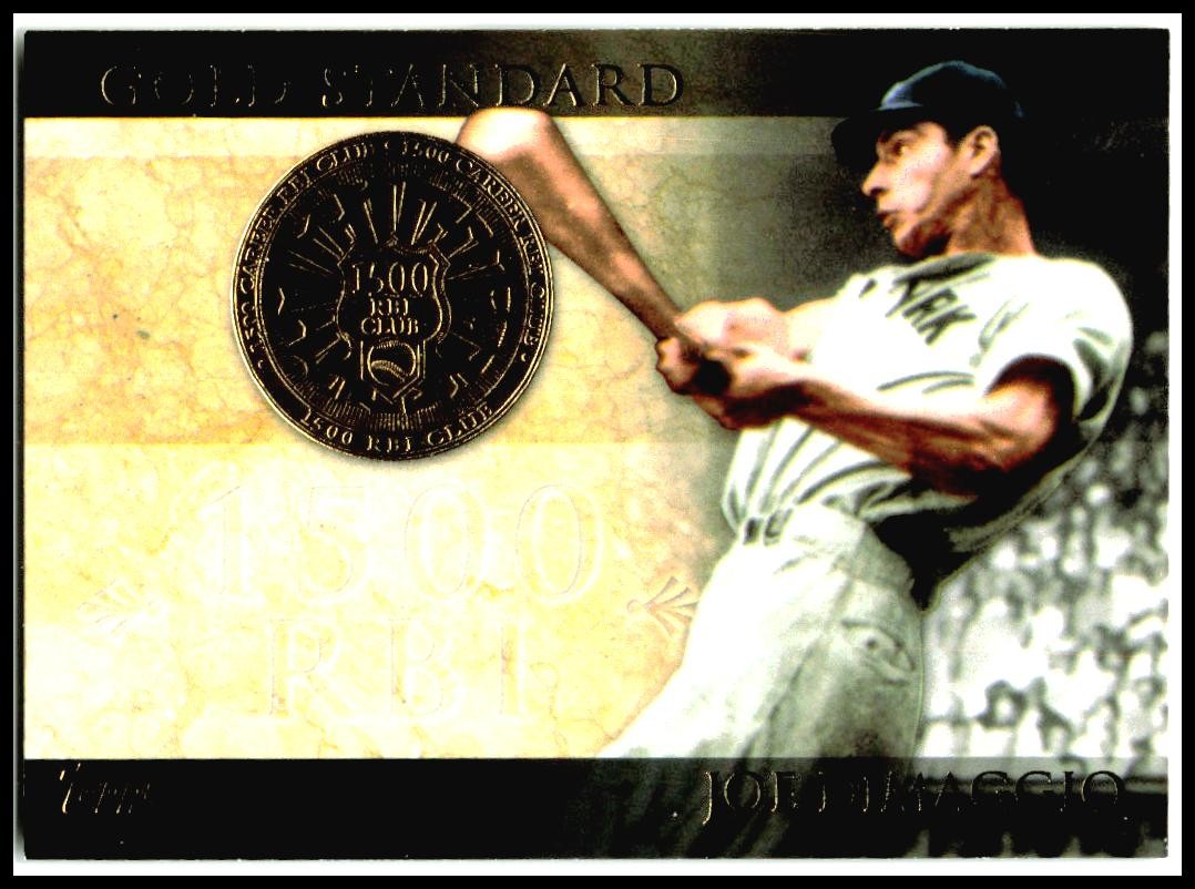 2012 Topps Gold Standard Relics #GSR-JD Joe DiMaggio #/50 New York Yankees