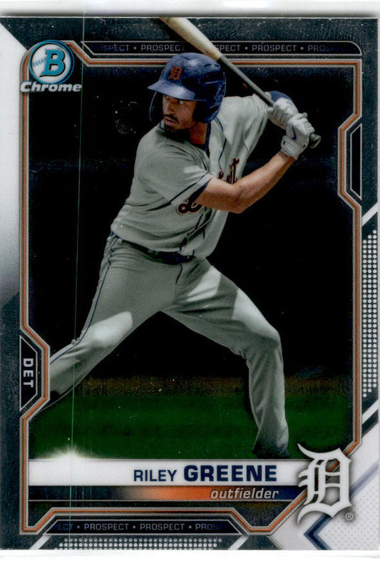 2021 Bowman Draft #BDC-107 Riley Greene Detroit Tigers
