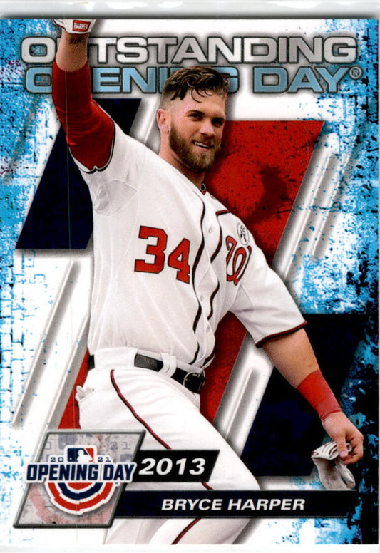 2021 Topps Opening Day Oustanding #OOD-4 Bryce Harper Washington Nationals