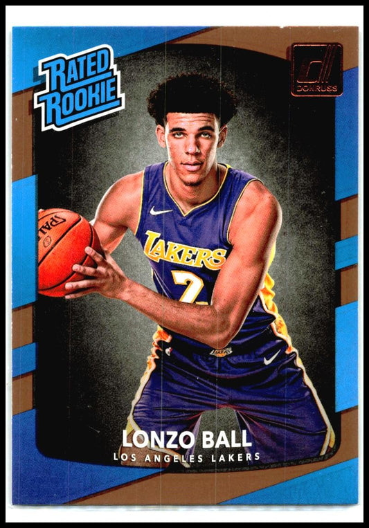 2017-18 Donruss #199 Lonzo Ball Rookie Los Angeles Lakers