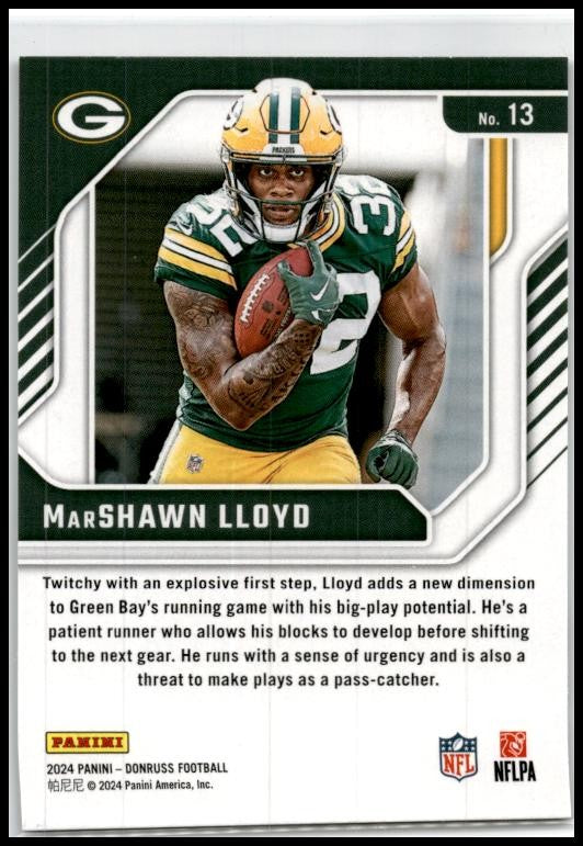 2024 Donruss The Elite Series Rookies #13 MarShawn Lloyd Green Bay Packers