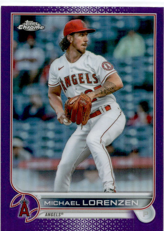 2022 Topps Update Purple #US84 Michael Lorenzen Los Angeles Angels