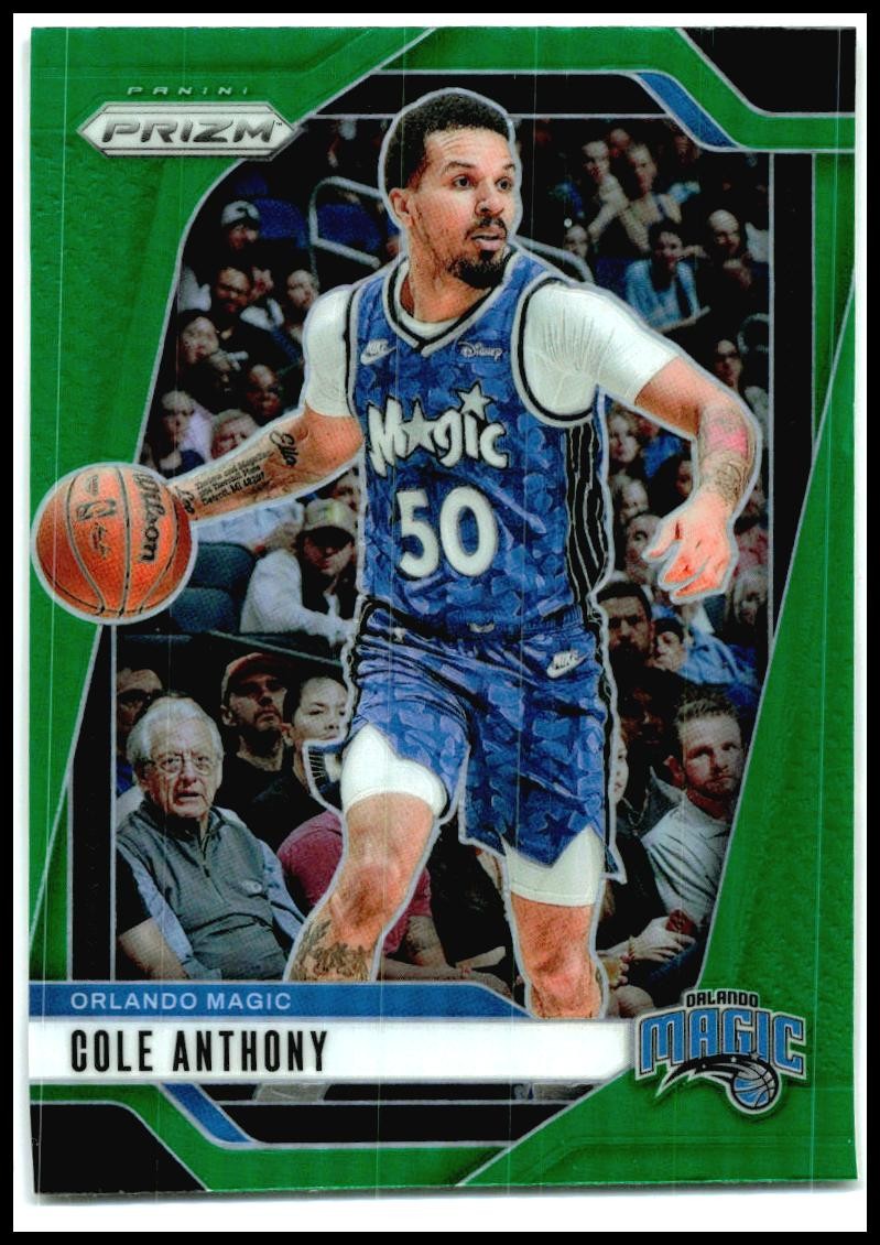 2024-25 Panini Prizm Green #73 Cole Anthony Orlando Magic