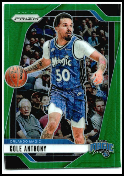 2024-25 Panini Prizm Green #73 Cole Anthony Orlando Magic