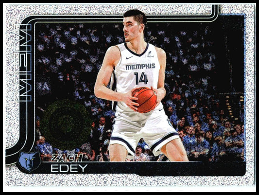 2025-26 Topps Sandglitter #186 Zach Edey Memphis Grizzlies