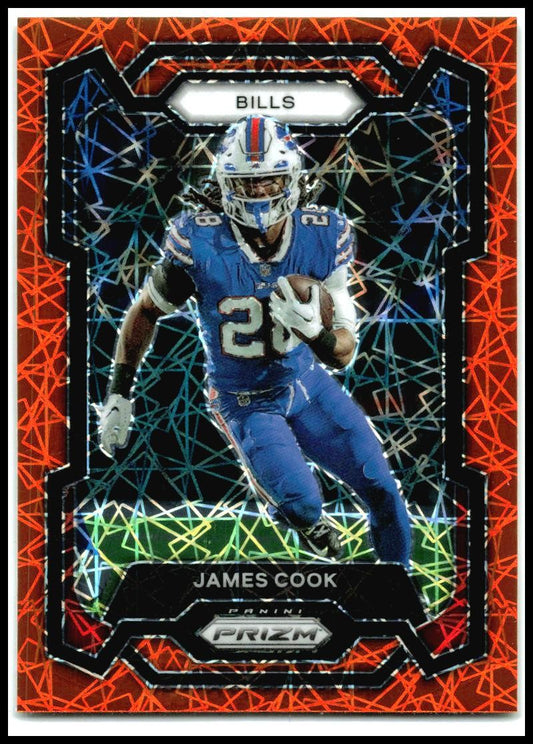 2023 Panini Prizm Lazer #30 James Cook Buffalo Bills