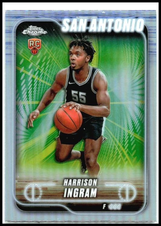 2024-25 Topps Chrome Refractor #179 Harrison Ingram Rookie San Antonio Spurs