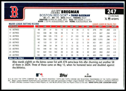 2025 Topps Logofractor #583 Alex Bregman Boston Red Sox