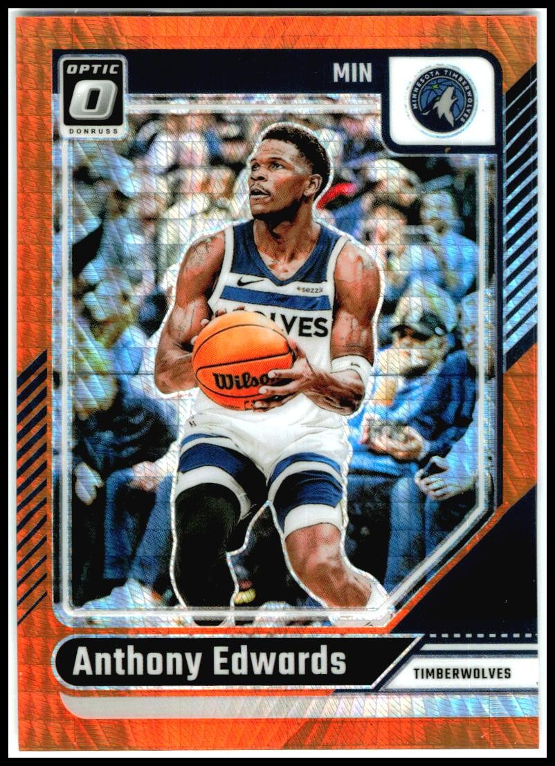 2024-25 Donruss Optic Hyper Orange /299 #31 Anthony Edwards