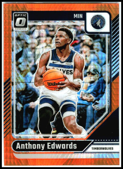2024-25 Donruss Optic Hyper Orange /299 #31 Anthony Edwards