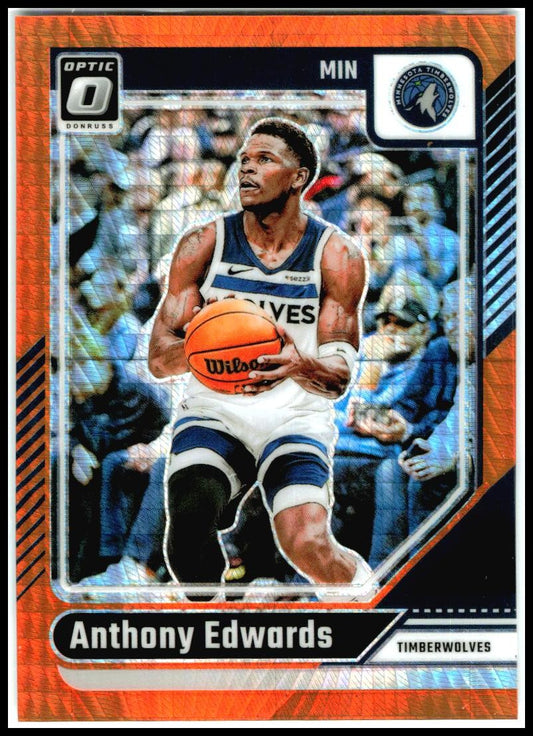 2024-25 Donruss Optic Hyper Orange /299 #31 Anthony Edwards
