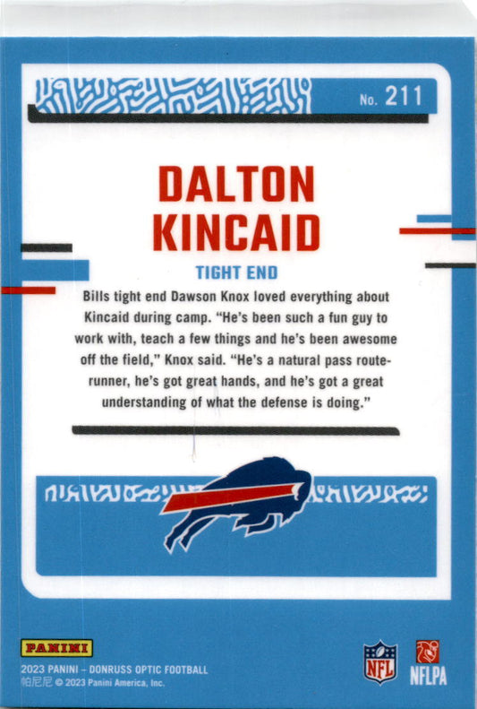2023 Donruss Optic #211 Dalton Kincaid Buffalo Bills