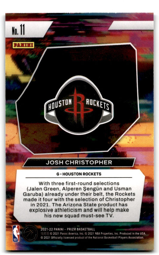 2021-22 Panini Prizm  Instant Impact Josh Christopher Houston Rockets #11