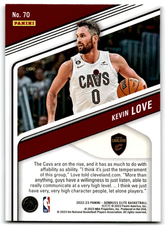 2022-23 Donruss Elite Kevin Love Cleveland Cavaliers #70