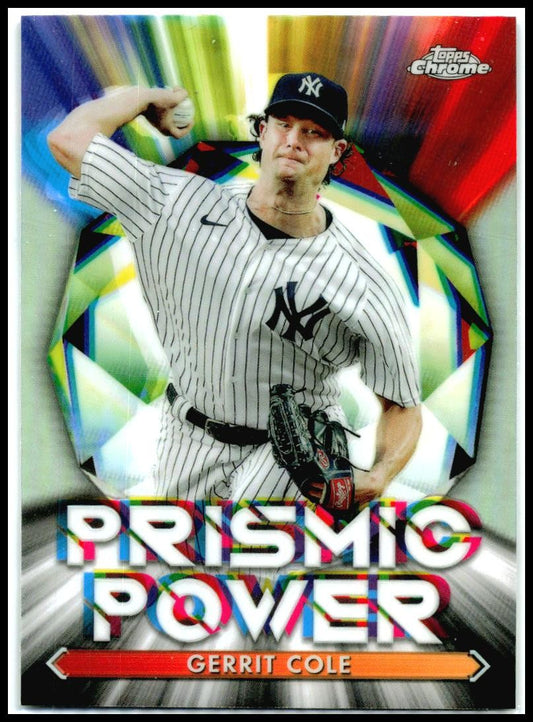2021 Topps Chrome Prismic Power #PP-5 Gerrit Cole New York Yankees