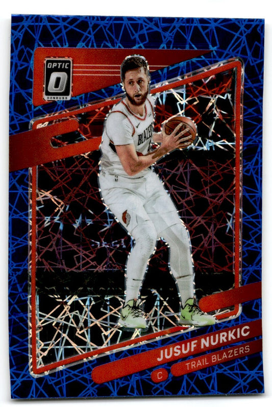 2021-22 Donruss Optic  Blue Velocity Jusuf Nurkic Portland Trail Blazers #52