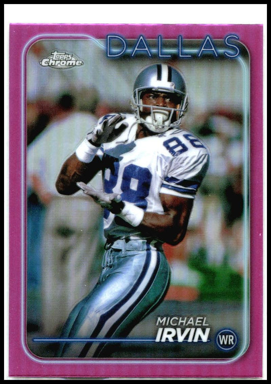 2024 Topps Chrome Pink Refractor #36 Michael Irvin Dallas Cowboys