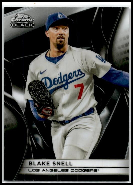 2025 Topps Chrome Black #129 Blake Snell Los Angeles Dodgers