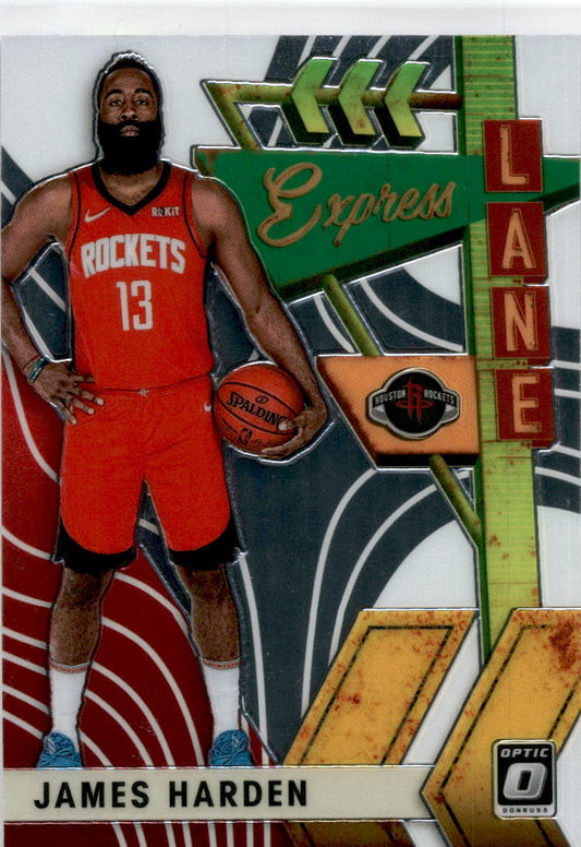 2019-20 Donruss Optic Express Lane #1 James Harden Houston Rockets