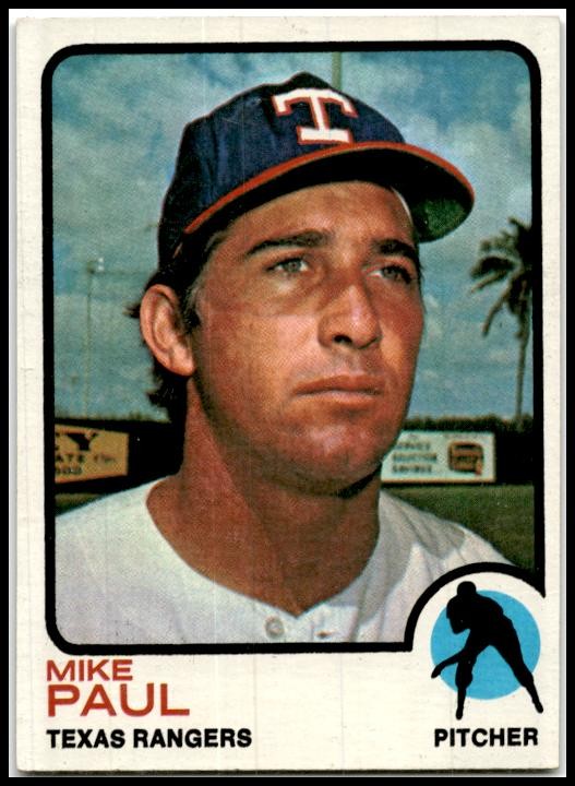 1973 Topps #58 Mike Paul Texas Rangers