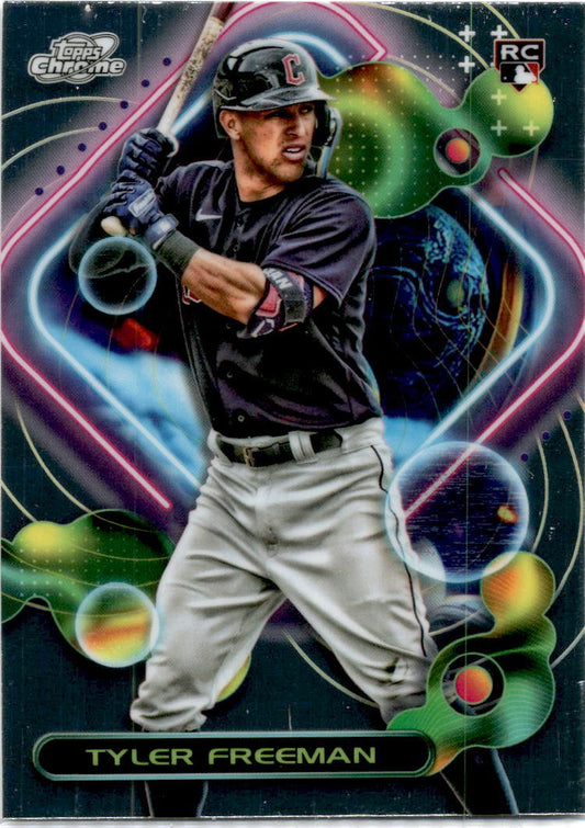 2023 2023 Topps Chrome Cosmic #121 Tyler Freeman RC