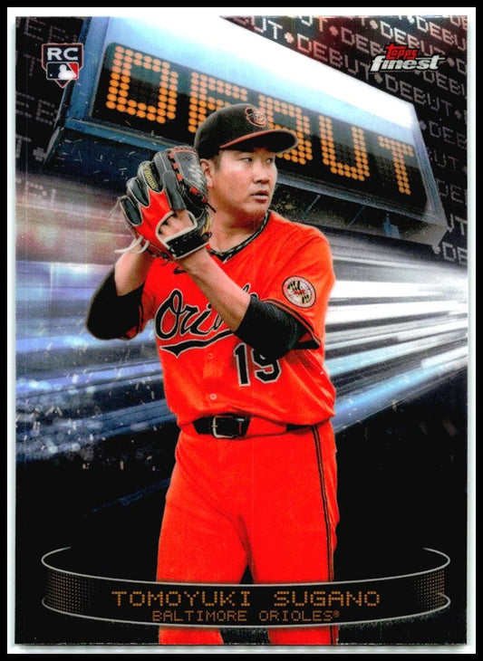 2025 Topps Finest Debut #D-30 Tomoyuki Sugano Rookie Orioles