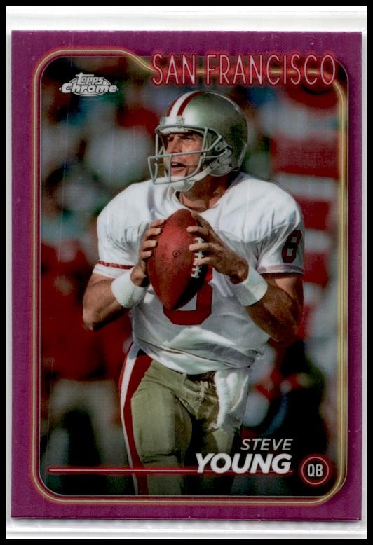 2024 Topps Chrome Pink Refractor #178 Steve Young San Francisco 49ers