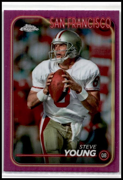 2024 Topps Chrome Pink Refractor #178 Steve Young San Francisco 49ers