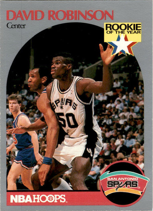 1990 Hoops #270 David Robinson ROY San Antonio Spurs