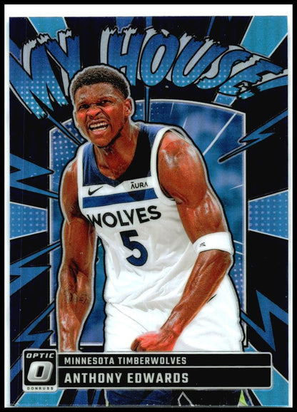 2024-25 Donruss Optic My House Purple #2 Anthony Edwards Minnesota Timberwolves