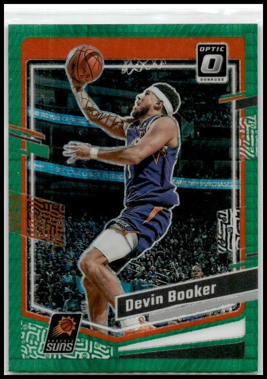 2023-24 Donruss Optic Hyper Green #44 Devin Booker Phoenix Suns