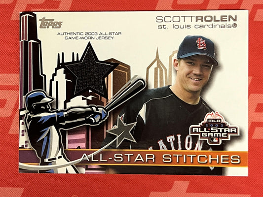 2004 Topps All-Star Stitches #ASR-SR Scott Rolen St. Louis Cardinals