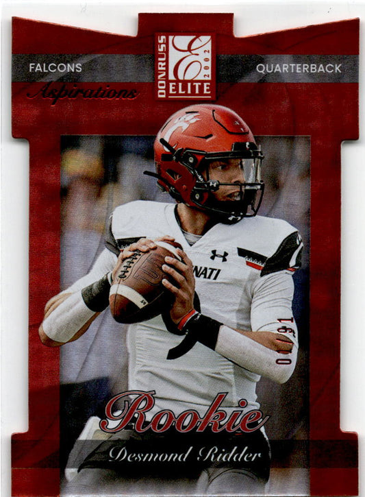 2022 Donruss Elite  2001 Elite Aspirations Die-Cut #48 Desmond Ridder 01/91