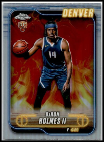 2024-25 Topps Chrome Prism Refractor #195 DaRon Holmes II Rookie Denver Nuggets