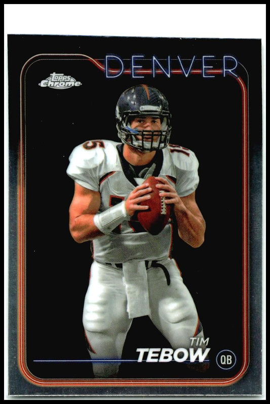 2024 Topps Chrome Refractor #66 Tim Tebow Denver Broncos