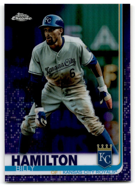 2019 Topps Chrome Purple Refractor Billy Hamilton 222/299 Kansas City Royals