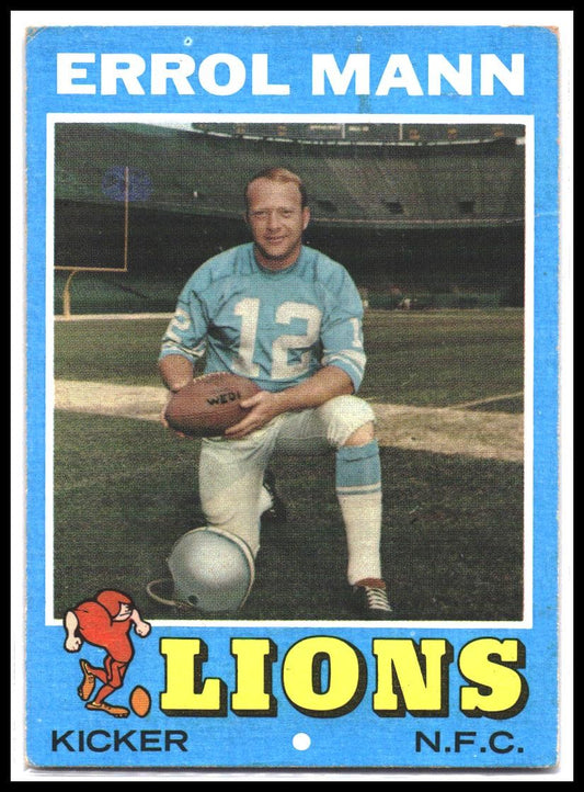 Errol Mann #247 1971 Topps Rookie RC