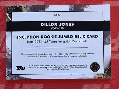 2024-25 Topps Inception Jumbo Patch #RJR-DJ Dillon Jones